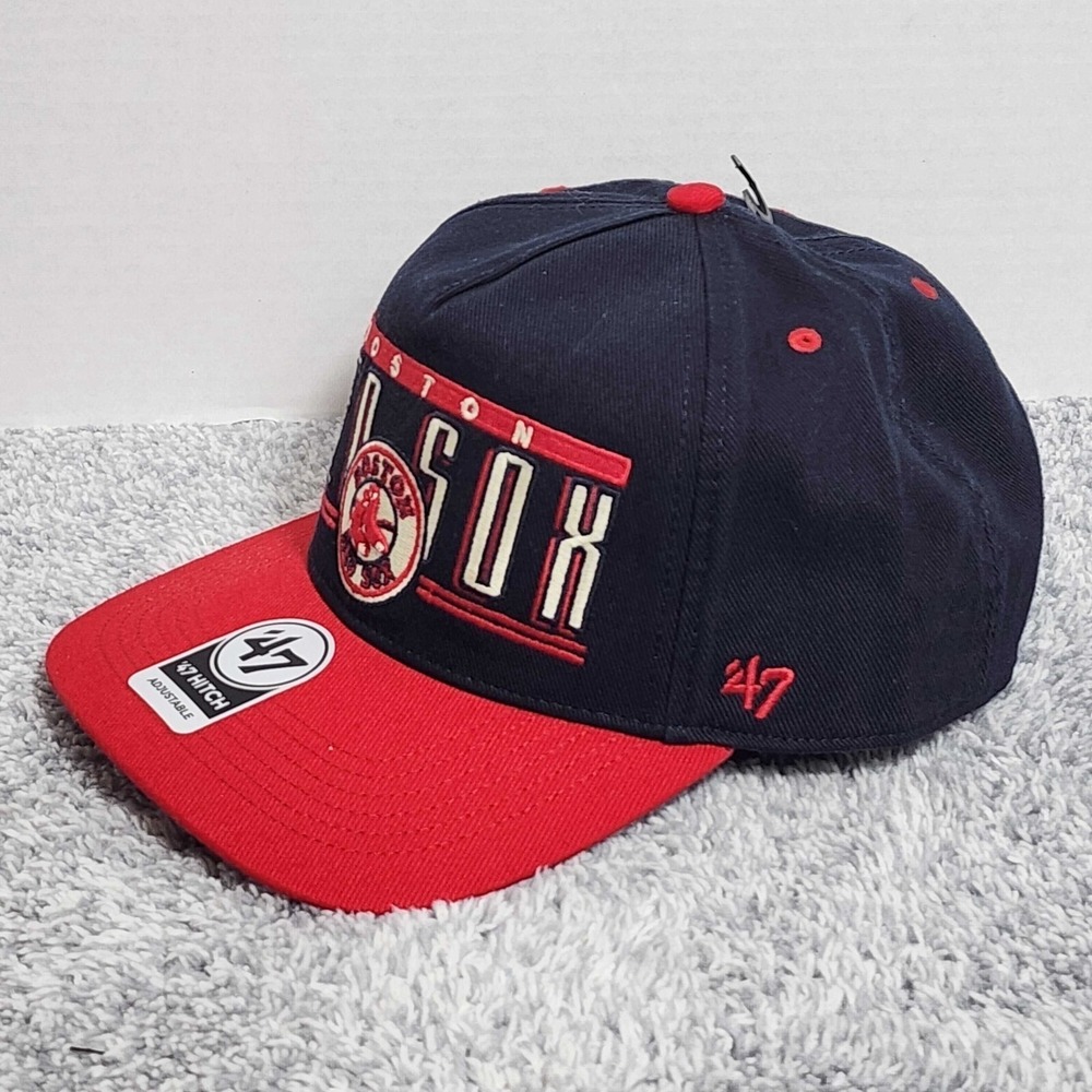 '47 Brand Hitch Boston Red Sox Cooperstown MLB Adjustable Snapback Cap Hat NEW - Picture 2 of 8
